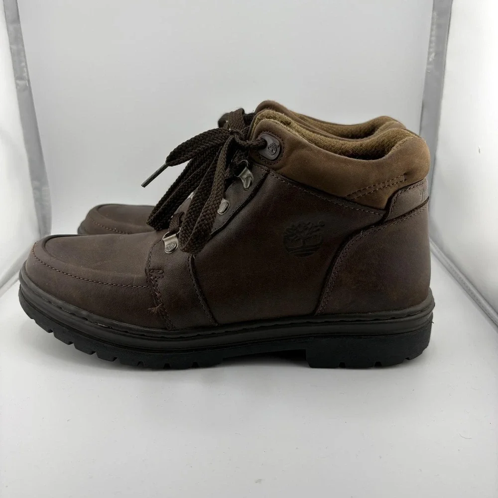 Timberland Boots Mens 9.5 Brown Leather Chukka Lug Sole EU 43 Casual Outdoors